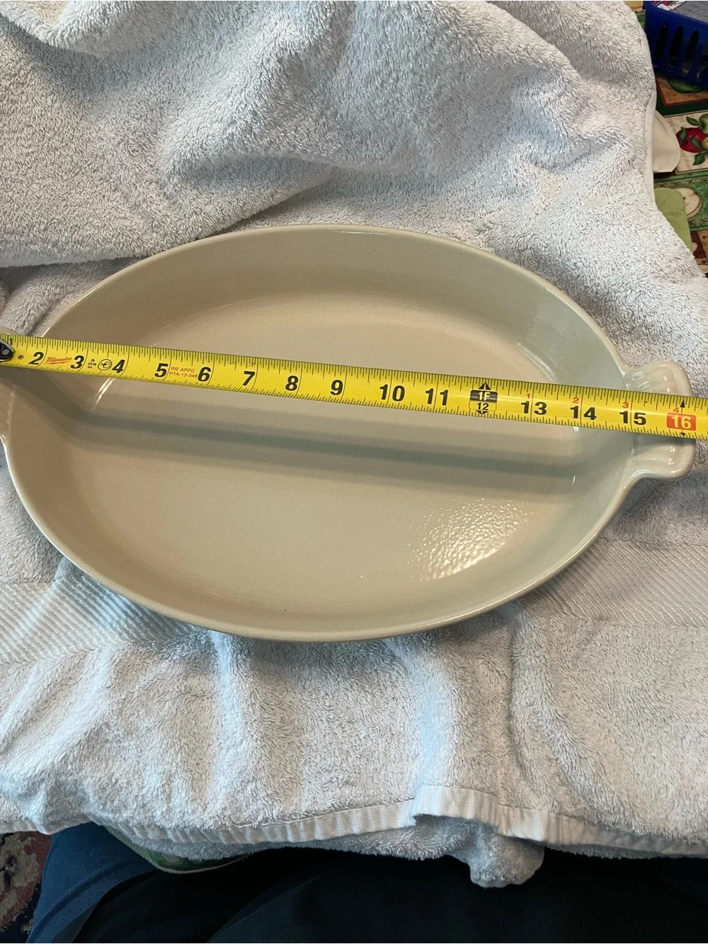 vintage Le Creuset #36 Enameled Cast Iron Oval Au Gratin Dish casserole baking